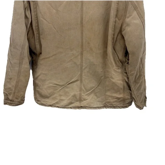 Vintage 90s Carhartt Jacket Brown Quilt Lined Duck Canvas Distressed Men XL